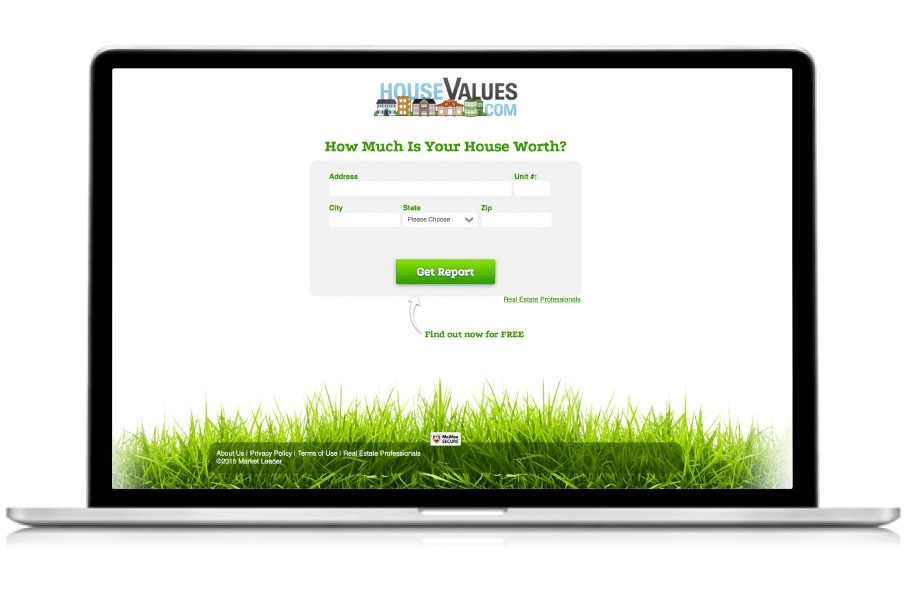 Market Leader lead capture website